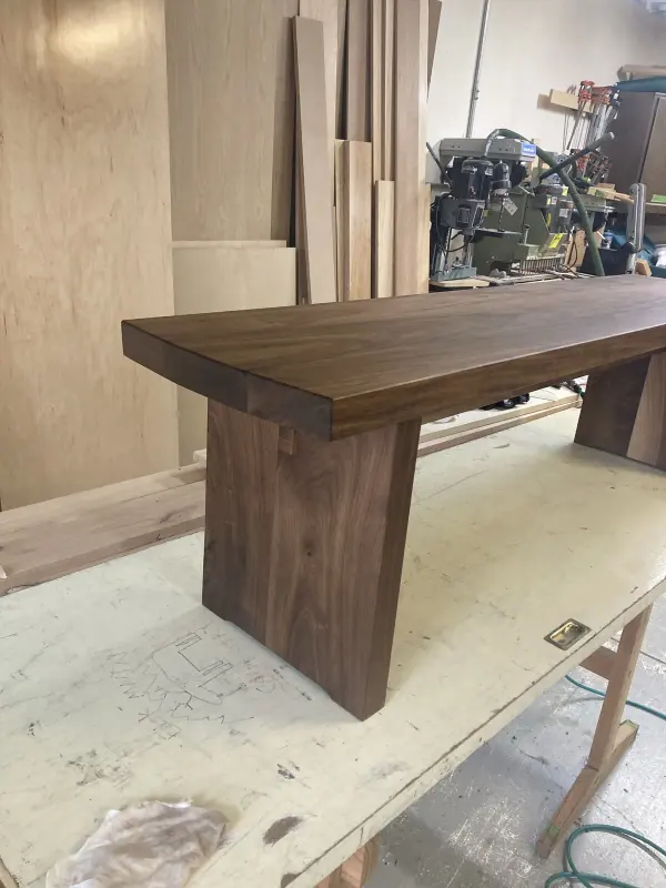 Walnut bench